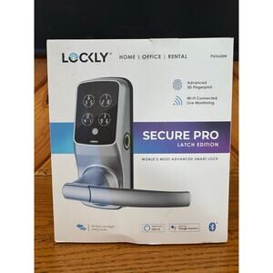 NWT Lockly Secure Pro Smart Lock WiFi Fingerprint PGD628W (Retail $266)